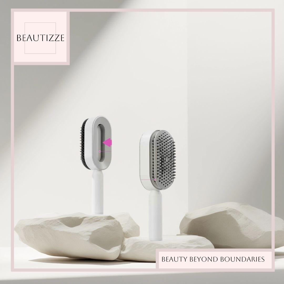 3D Air Cushion Self-Cleaning Hairbrush – Best Anti-Static Scalp Massage Brush