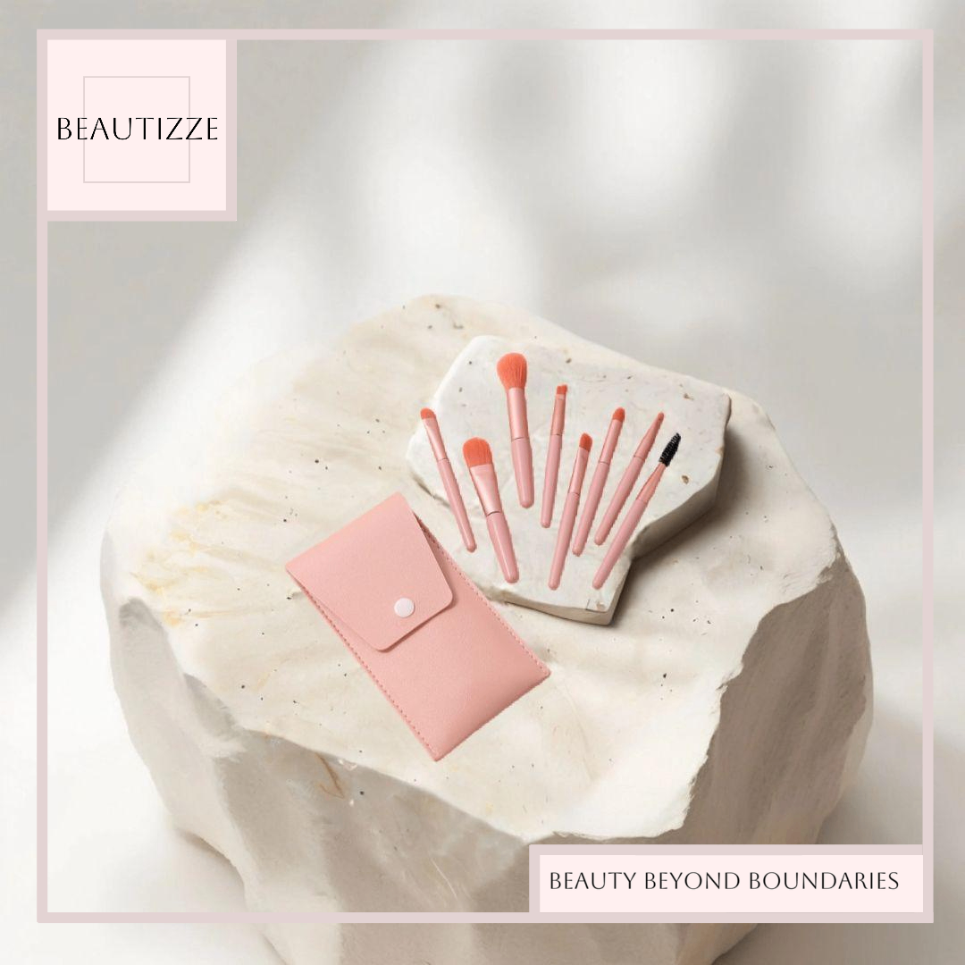 8-PC Macarons Mini Makeup Brushes Set – Best Travel-Friendly Brush Collection