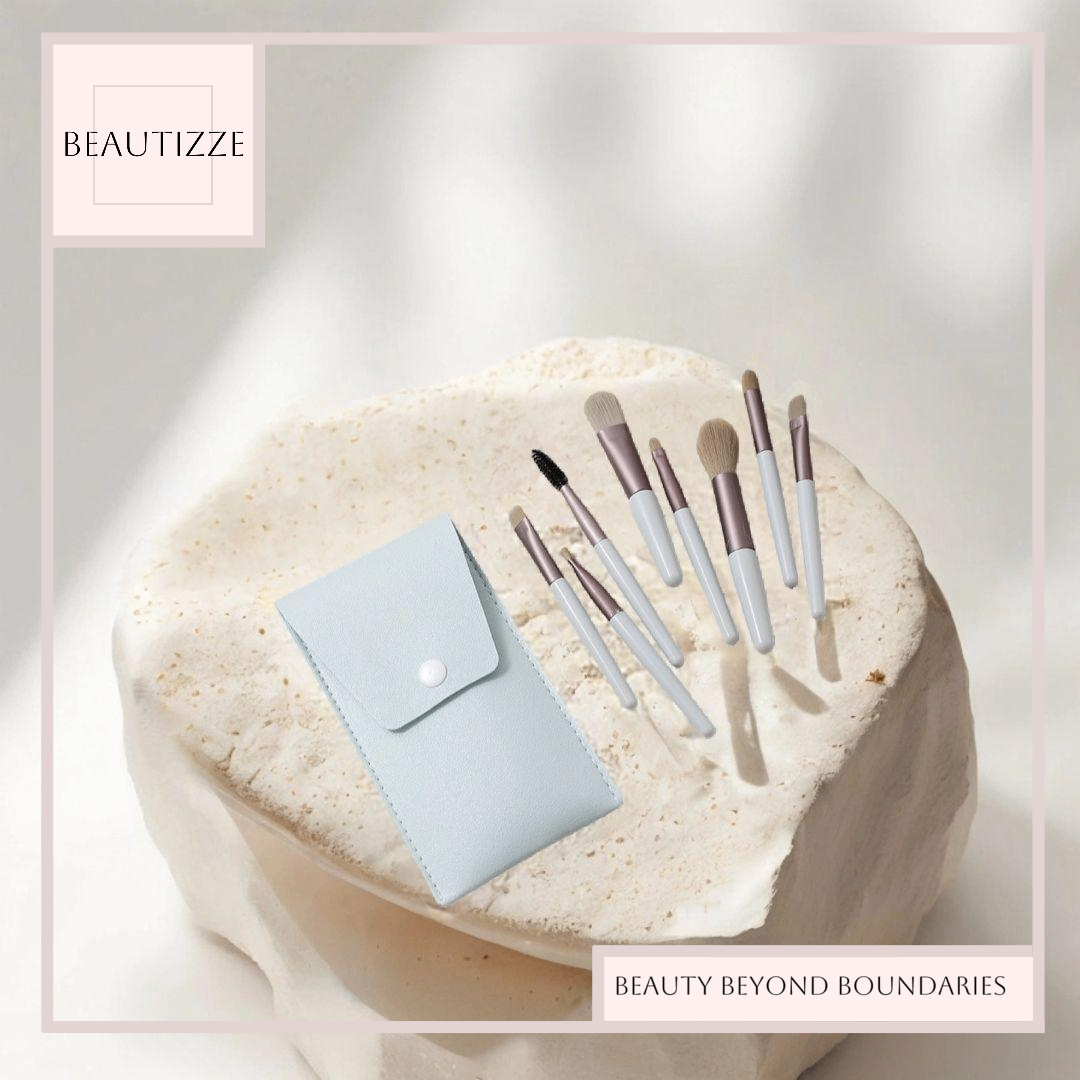 8-PC Macarons Mini Makeup Brushes Set – Best Travel-Friendly Brush Collection