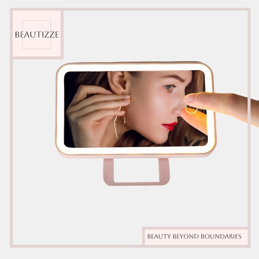 Car Portable Cosmetic Mirror LDE Makeup Mirror – Brighten Your Beauty Routine Anywhere