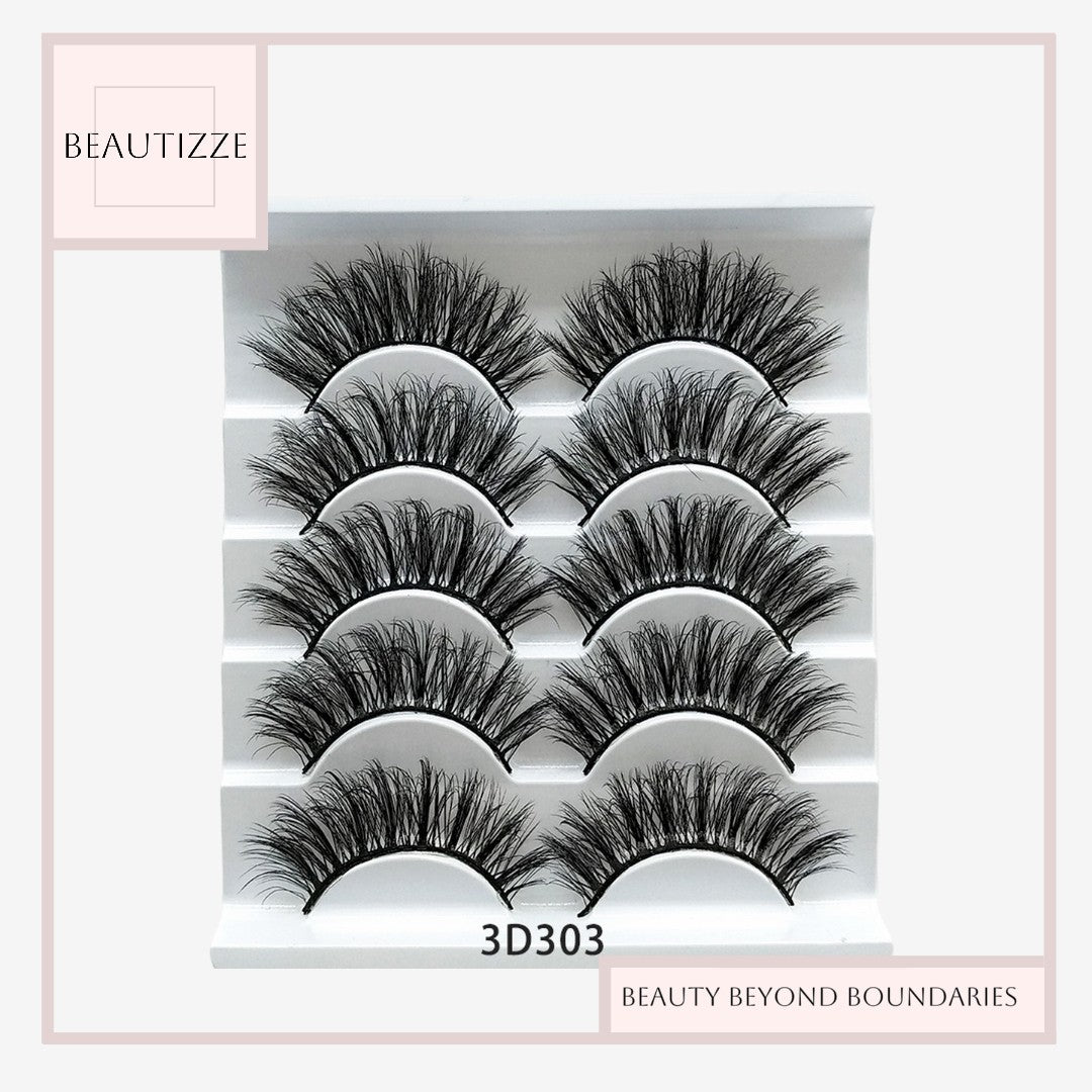 False Eyelashes Five Pairs – Best Reusable Lashes for Everyday Glam