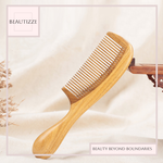 Green Sandalwood Hair Comb – Best Natural Wooden Comb for Healthy Hair