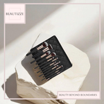 Twelve Bottles Black PU Zipper Bag Makeup Brush Set – Best Affordable Professional Tools for Your Beauty Routine