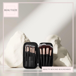 Twelve Bottles Black PU Zipper Bag Makeup Brush Set – Best Affordable Professional Tools for Your Beauty Routine